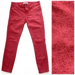 Rich & Skinny Red Paisley Skinny Jeans